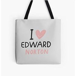 I Love Edward Norton Tote Bag