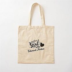 Just A Girl Who Loves Edward Cotton Tote Bag