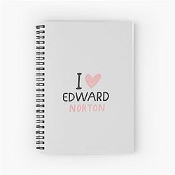 I Love Edward Norton Notebook