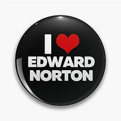 I Love Edward Norton Pin