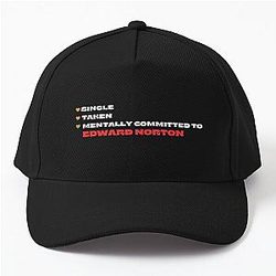 Mentally Committed to Edward Norton Baseball Cap