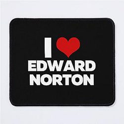 I Love Edward Norton Mouse Pad
