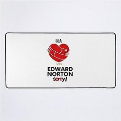In a Relationship With Edward Norton Desk Mat