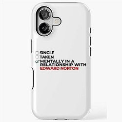 Mentally in a relationship with Edward C. Norton iPhone case