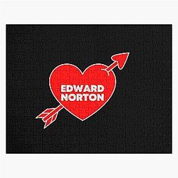 In Love With Edward Norton Jigsaw Puzzle.