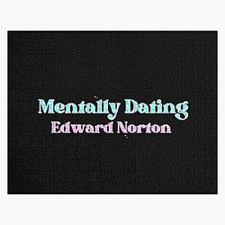 Mentally Dating Edward Norton Jigsaw Puzzle