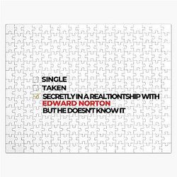 Secretly in a relationship with Edward Norton Jigsaw Puzzle