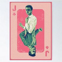 Fight Club Jack of Clubs Playing Card Edward Norton Brad Pitt Poster