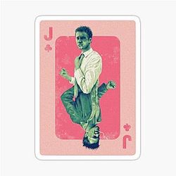 Fight Club Jack of Clubs Playing Card Sticker Edward Norton Brad Pitt