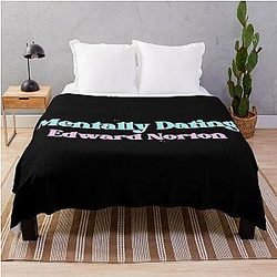 Mentally Dating Edward Norton Throw Blanket