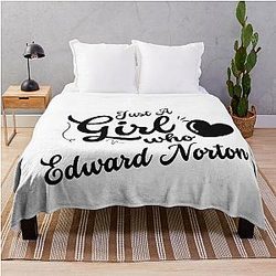 Just A Girl Who Loves Edward Norton Blanket