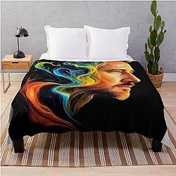Portrait of Edward Norton Throw Blanket
