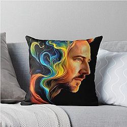 Portrait of Edward Norton Throw Pillow