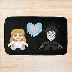 Edward Scissorhands (Edward and Kim) Winter Love Bath Mat