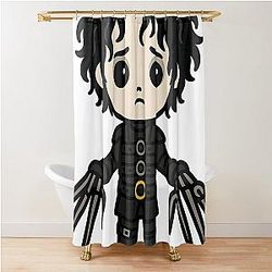 Kawaii Edward Scissorhands Shower Curtain