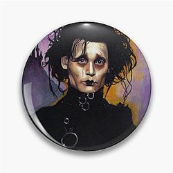 Anubis tomb Edward Scissorhands Pin