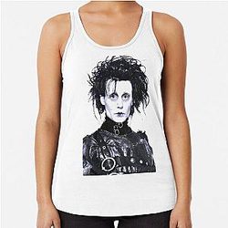 Johnny Depp Edward Scissorhands Racerback Tank