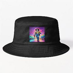 Johnny Depp Edward Scissorhands Fan Art Bucket Hat