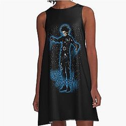 Edward Scissorhands Black A-Line Dress