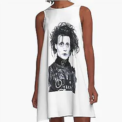 Johnny Depp Edward Scissorhands A-line Dress