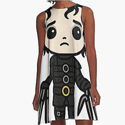 Kawaii Edward Scissorhands A-Line Dress