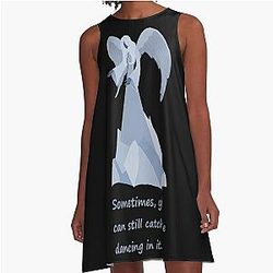 Edward Scissorhands Kim's Ice Sculpture A-Line Dress
