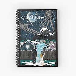 Edward Scissorhands Spiral Notebook