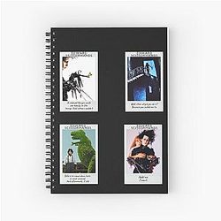 Edward Scissorhands Movie T Shirt Spiral Notebook