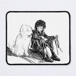 Edward Scissorhands and dog mouse pad