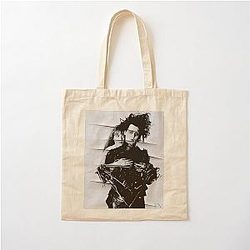 Edward Scissorhands and Kim Souvenir photos from the personal family album by Fausto Novelli Cotton Tote Bag