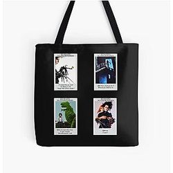 Edward Scissorhands Movie HD Sticker Set All Over Print Tote Bag T Shirt
