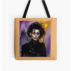 Anubis of the Necropolis - Edward Scissorhands All Over Print Tote Bag