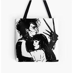 Edward Scissorhands and Kim Print Tote Bag