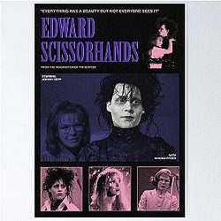 Edward Scissorhands Vintage Style Poster