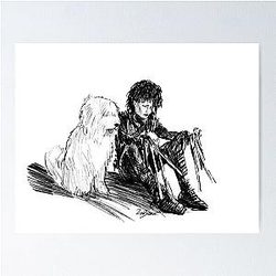 Edward Scissorhands and Dog. Poster