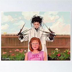 Edward Scissorhands Painting Poster