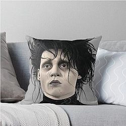 Edward Scissorhands Throw Pillow
