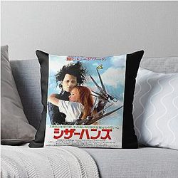 Edward Scissorhands Japan Throw Pillow