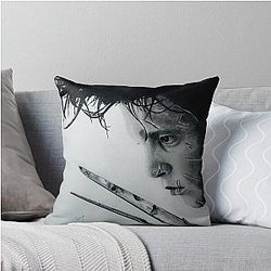 Johnny Depp Edward Scissorhands Throw Pillow