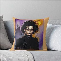 Anubis renamed - Edward Scissorhands Throw Pillow