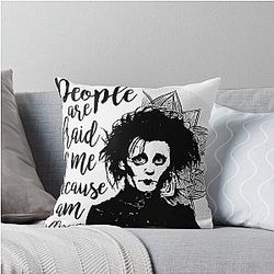 Edward Scissorhands Throw Pillow