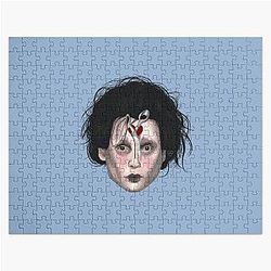 Edward Scissorhands Blue Jigsaw Puzzle