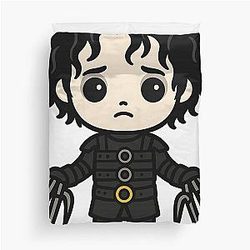 Kawaii Edward Scissorhands Duvet Cover
