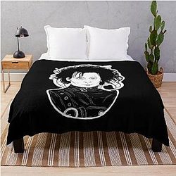 Edward Scissorhands Johnny Depp Goth throw blanket