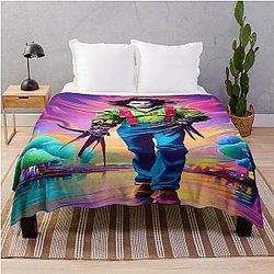 Johnny Depp Edward Scissorhands Fan Art Throw Blanket