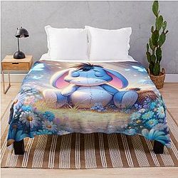 Adorable Eeyore Throw Blanket