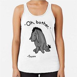 Sad Eeyore Quote Tank Top