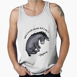 Sad Eeyore Quote Tank Top