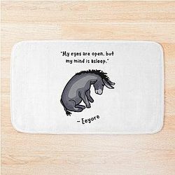 Sad Eeyore Quote Bath Mat