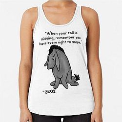 Sad Eeyore Quote Tank Top